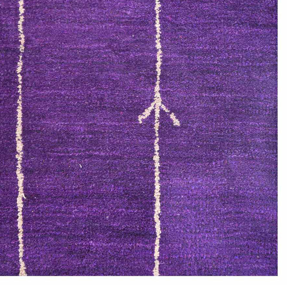 Scandinavian Hand Knotted Wool Rug - Nordic Style Boho Chic Area Rug for Living Room, Bedroom & Home Decor