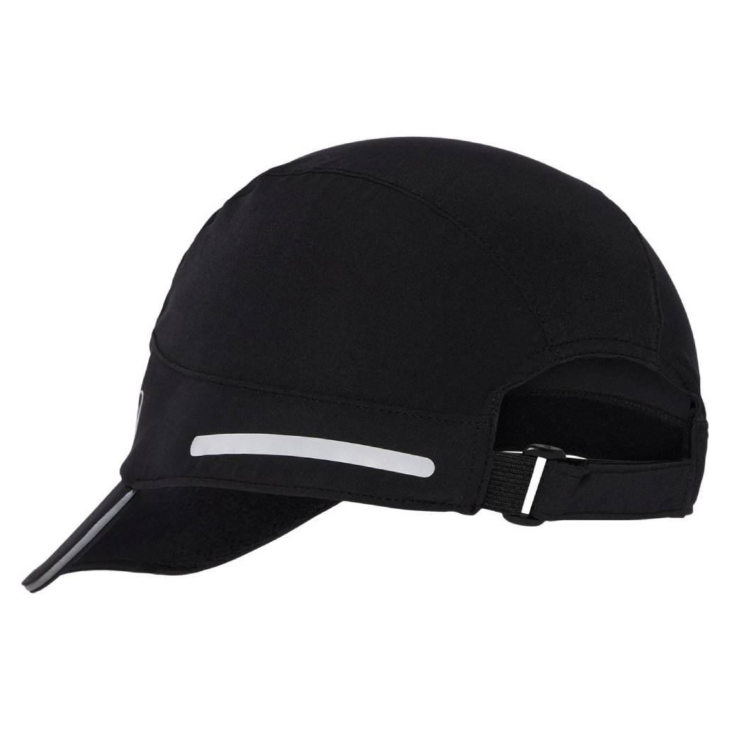 ASICS Lite Show Cap - Black Adjustable Running Hat for Men & Women - Lightweight Breathable Performance Hat for Jogging, Hiking, and Outdoor Sports