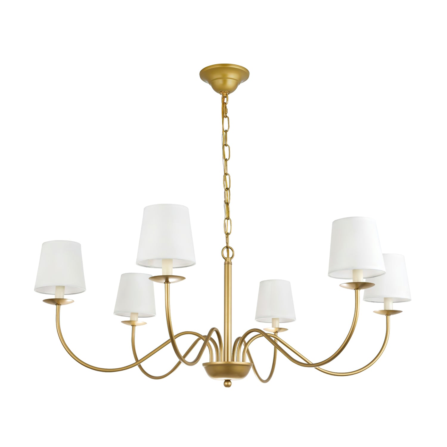 Eclipse Chandelier - Modern Crystal Ceiling Light Fixture for Dining Room, Living Room & Bedroom | Elegant Home Decor Lighting