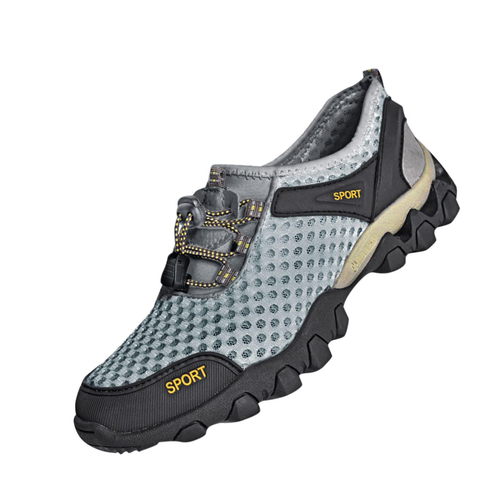 RUIY Men's Breathable Mesh Hiking Shoes - Lightweight Five-Toe Outdoor Sports Shoes for Trail Running, Walking & Casual Wear - Perfect for Hiking, Gym & Daily Activities