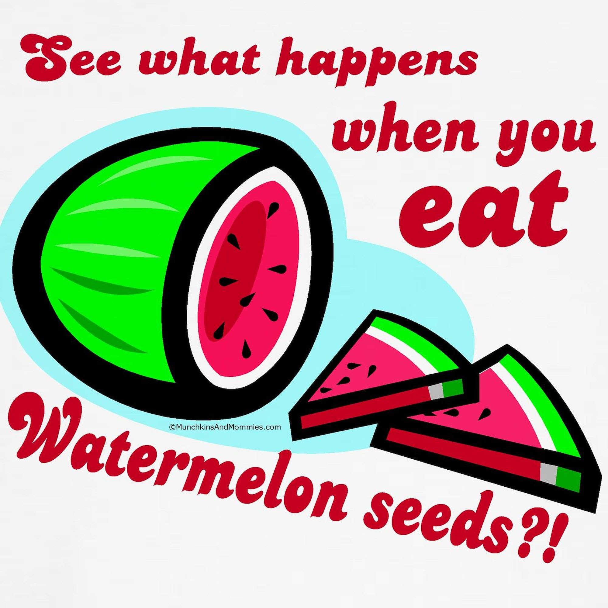 Funny Don't Swallow Watermelon Seeds Maternity T-Shirt for Women - Stretchable Ruched Side Pregnancy Tee for Baby Showers & Maternity Photos