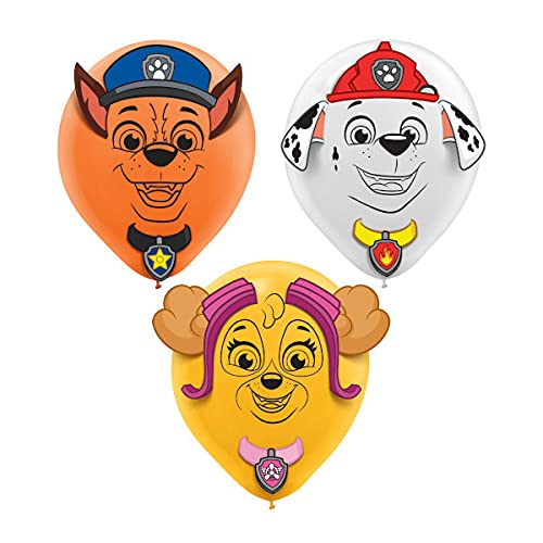 Paw Patrol Birthday Party Decorations Set - 1 Mylar Balloon & 6 Printed Latex Balloons with Party Accessories | Perfect for Kids Birthday Party, Baby Shower & Themed Celebrations
