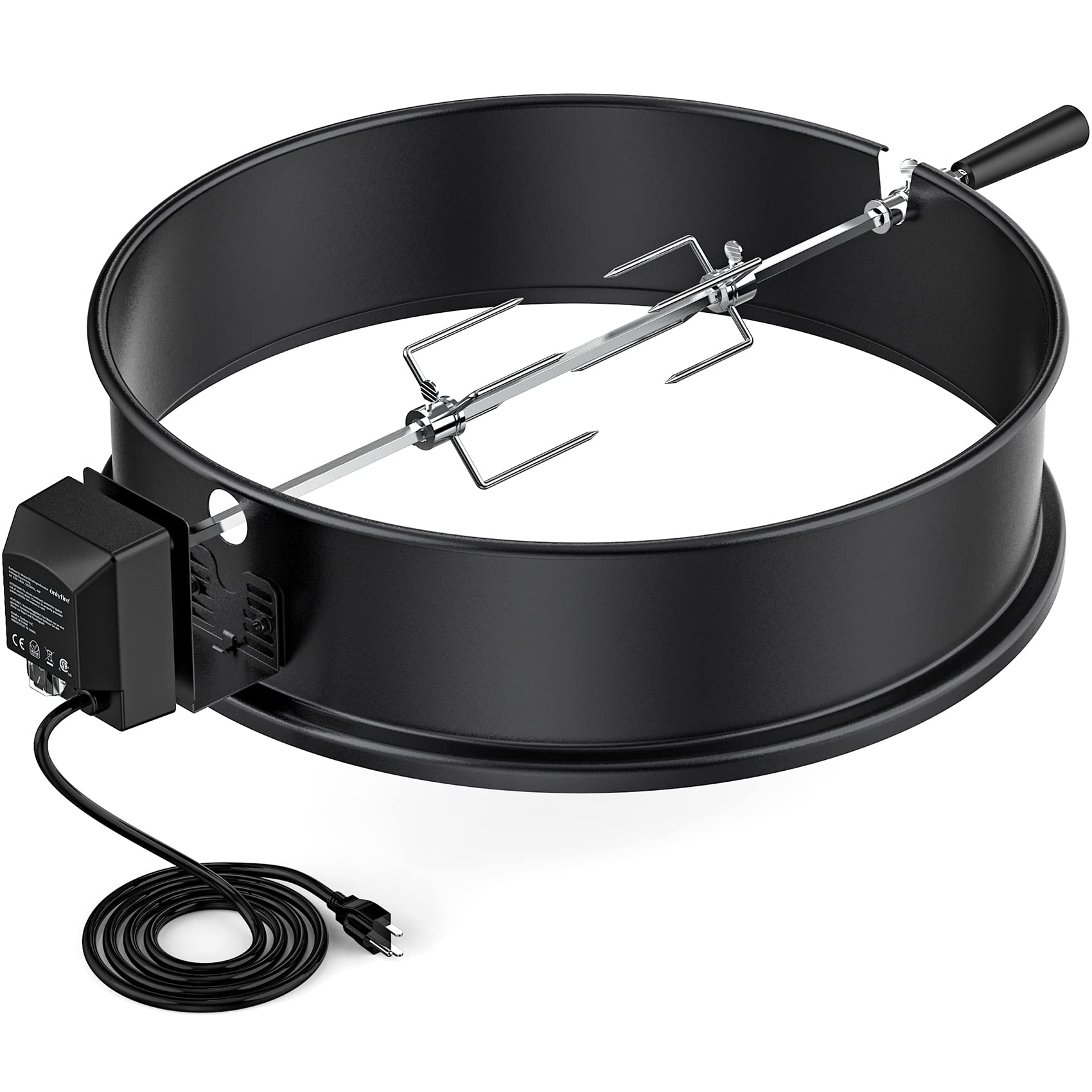 OnlyFire Rotisserie Ring Kit for Weber 22.5