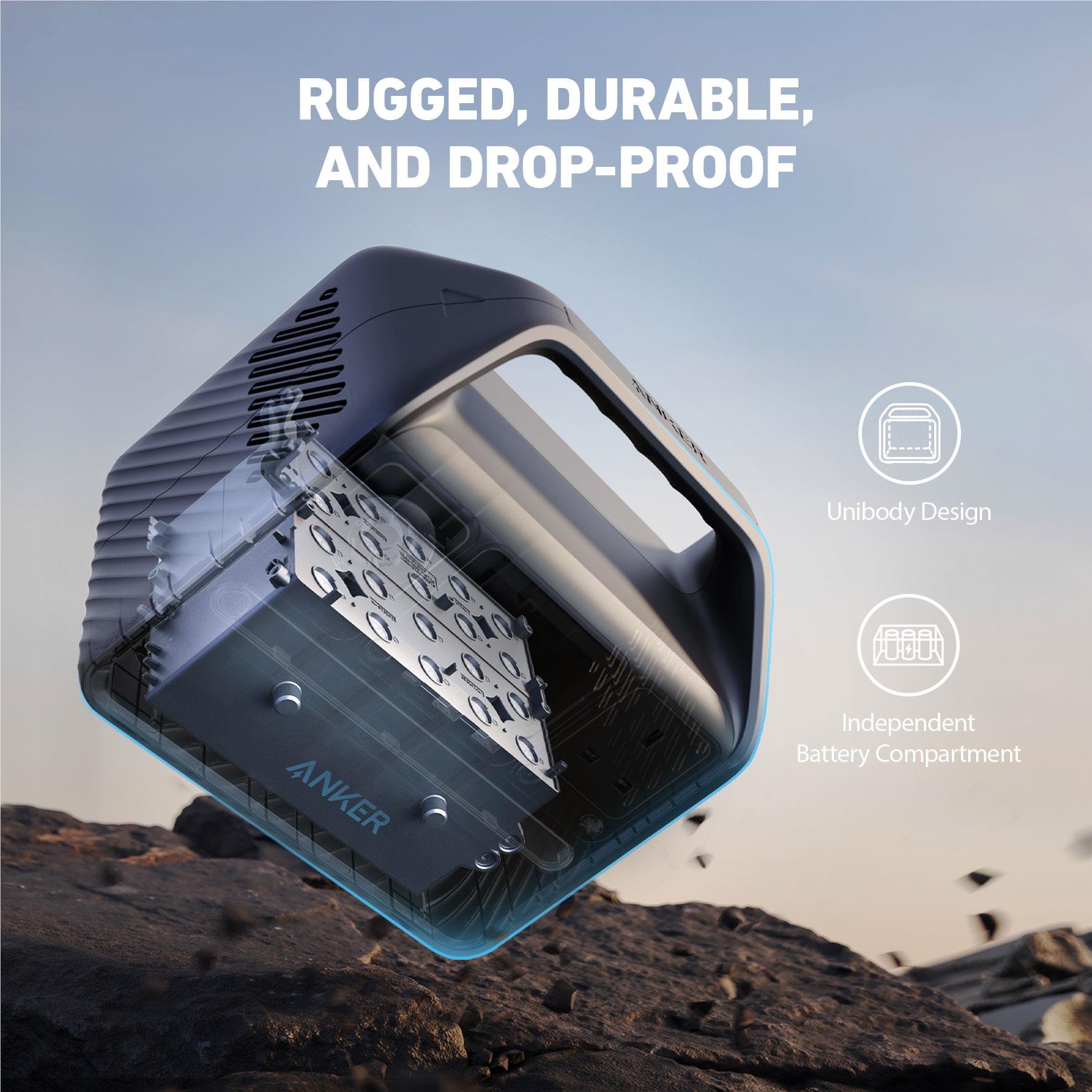 Anker 521 PowerHouse 256WH Portable Power Station - Solar Generator for Camping, Emergencies & Outdoor Adventures - Compact Backup Battery for Phones, Laptops & Small Appliances