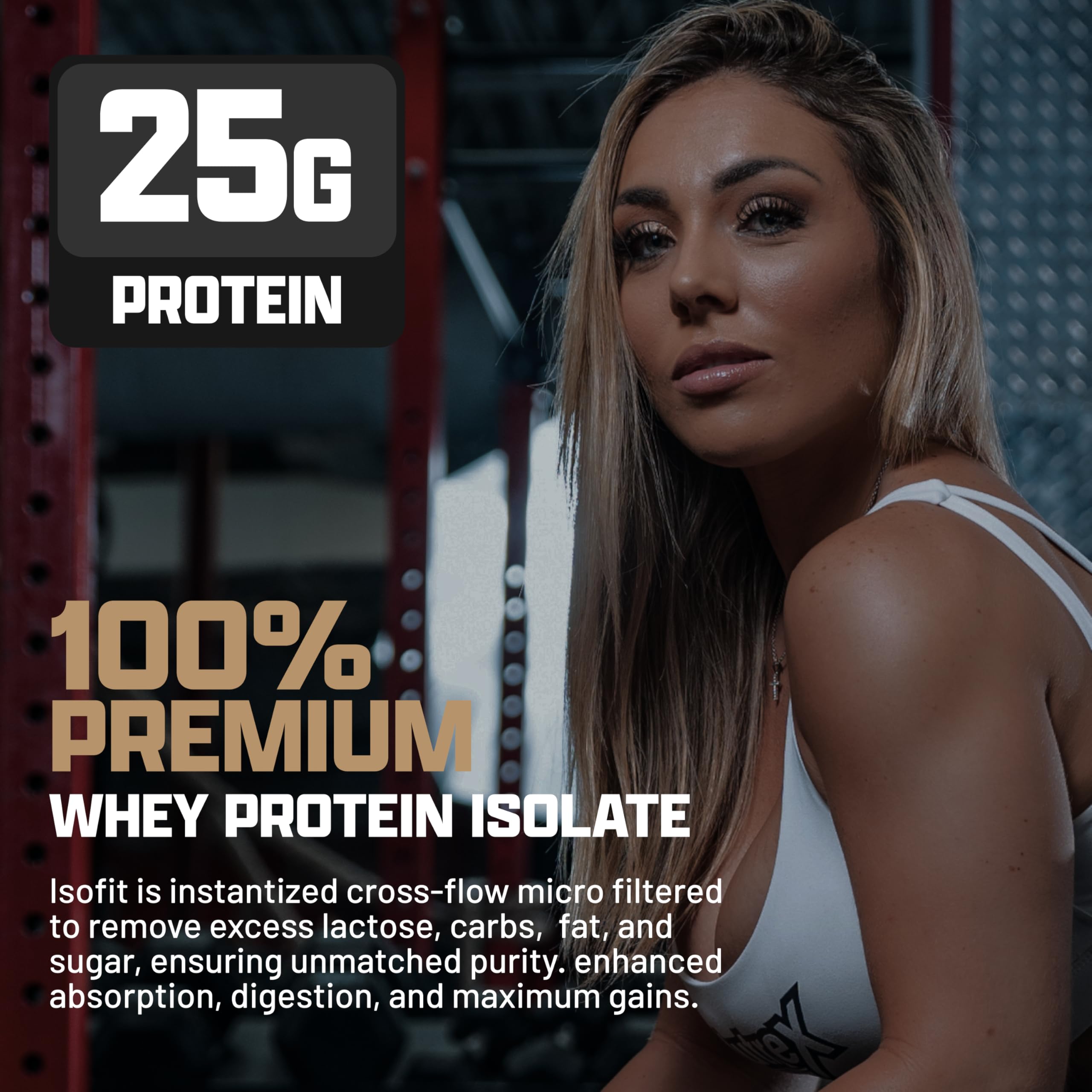 Nutrex Research IsoFit Chocolate Whey Isolate Protein Powder - 100% Pure Whey Protein Isolate for Muscle Recovery & Growth | Fast Absorbing, Easy Digesting with High EAAs | Chocolate Shake Flavor (2lbs, 30 Servings) | Perfect for Post-Workout Recovery, Meal Replacement & Healthy Snacking
