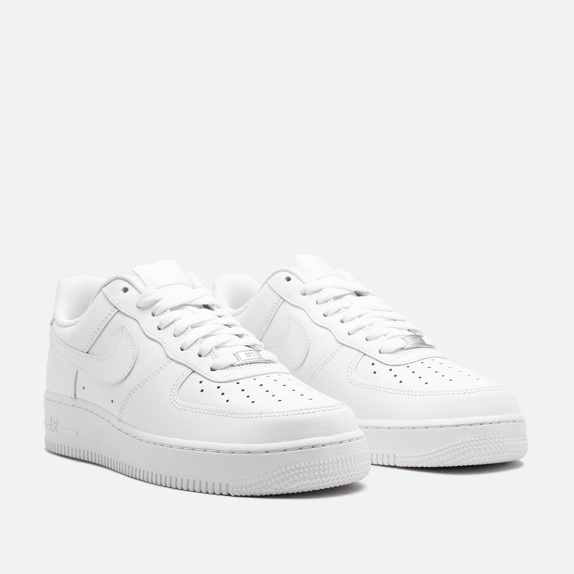 Nike Air Force 1 '07 Low White/White Sneakers - Men's Classic Basketball Shoes for Casual Wear & Street Style