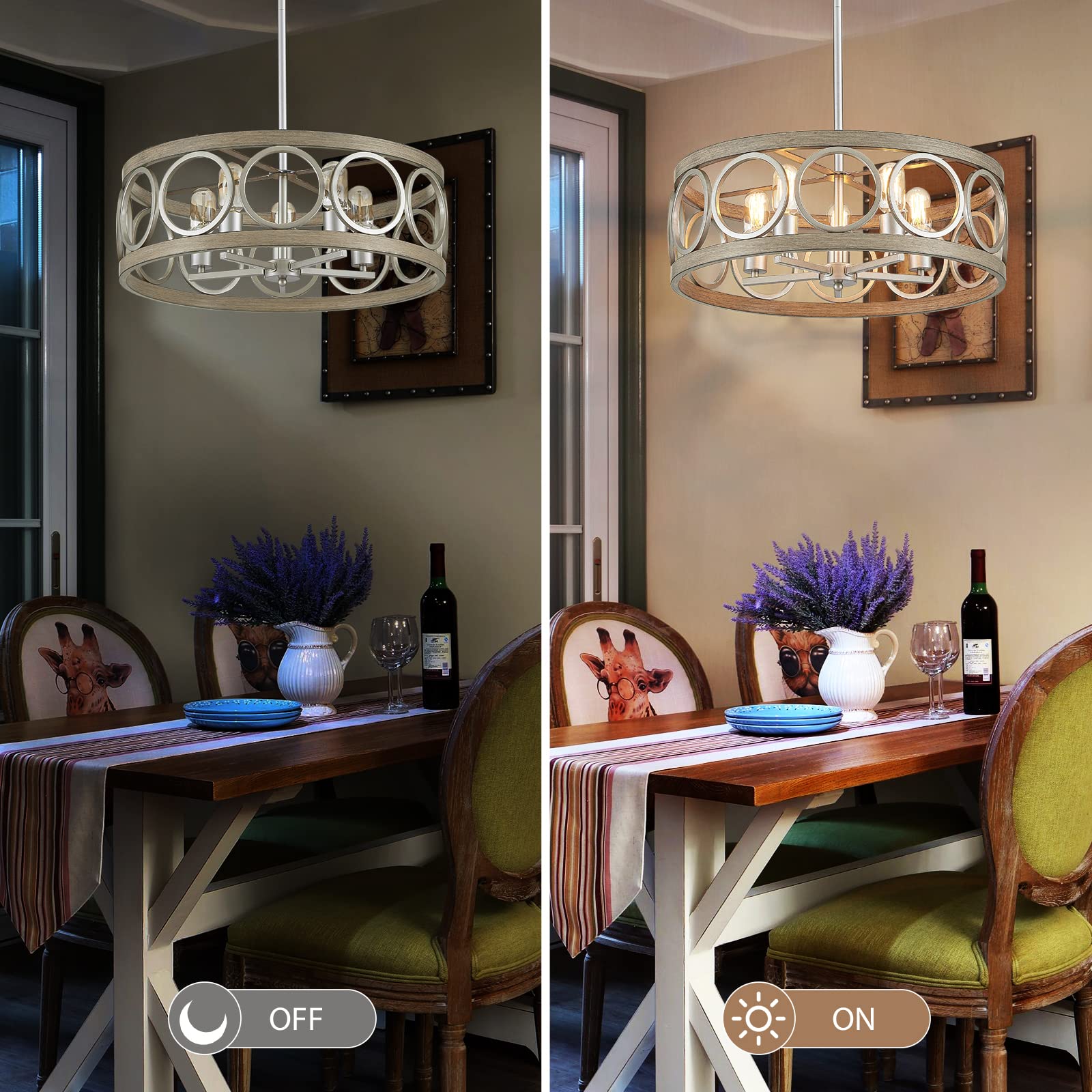 Modern Farmhouse Chandelier - 22