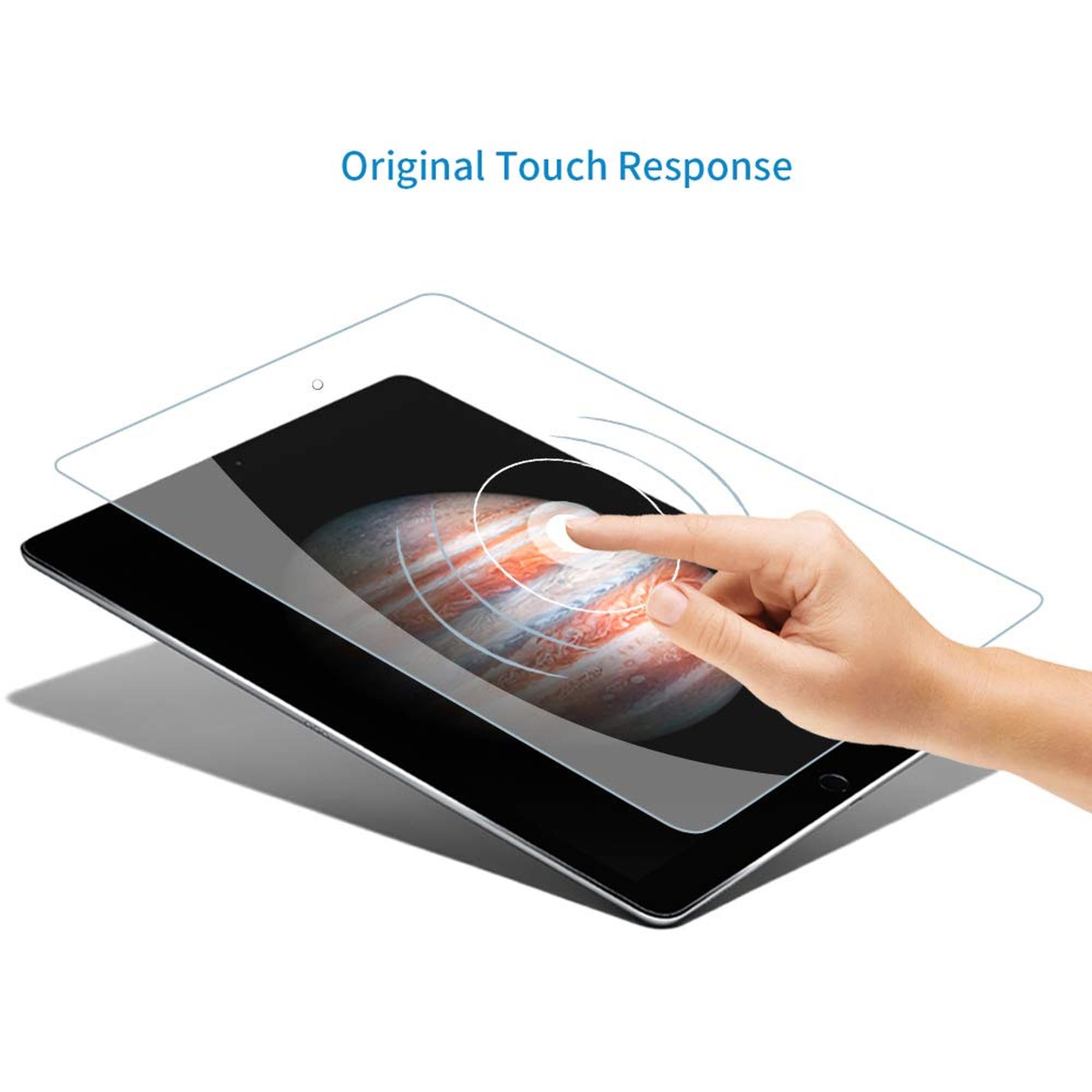 Megoo 9H Tempered Glass Screen Protector for iPad Pro 10.5-Inch & iPad Air 3 (2019 Model) - HD Clear, Anti-Scratch, Bubble-Free, 1-Pack - Perfect for Work, Study, and Entertainment