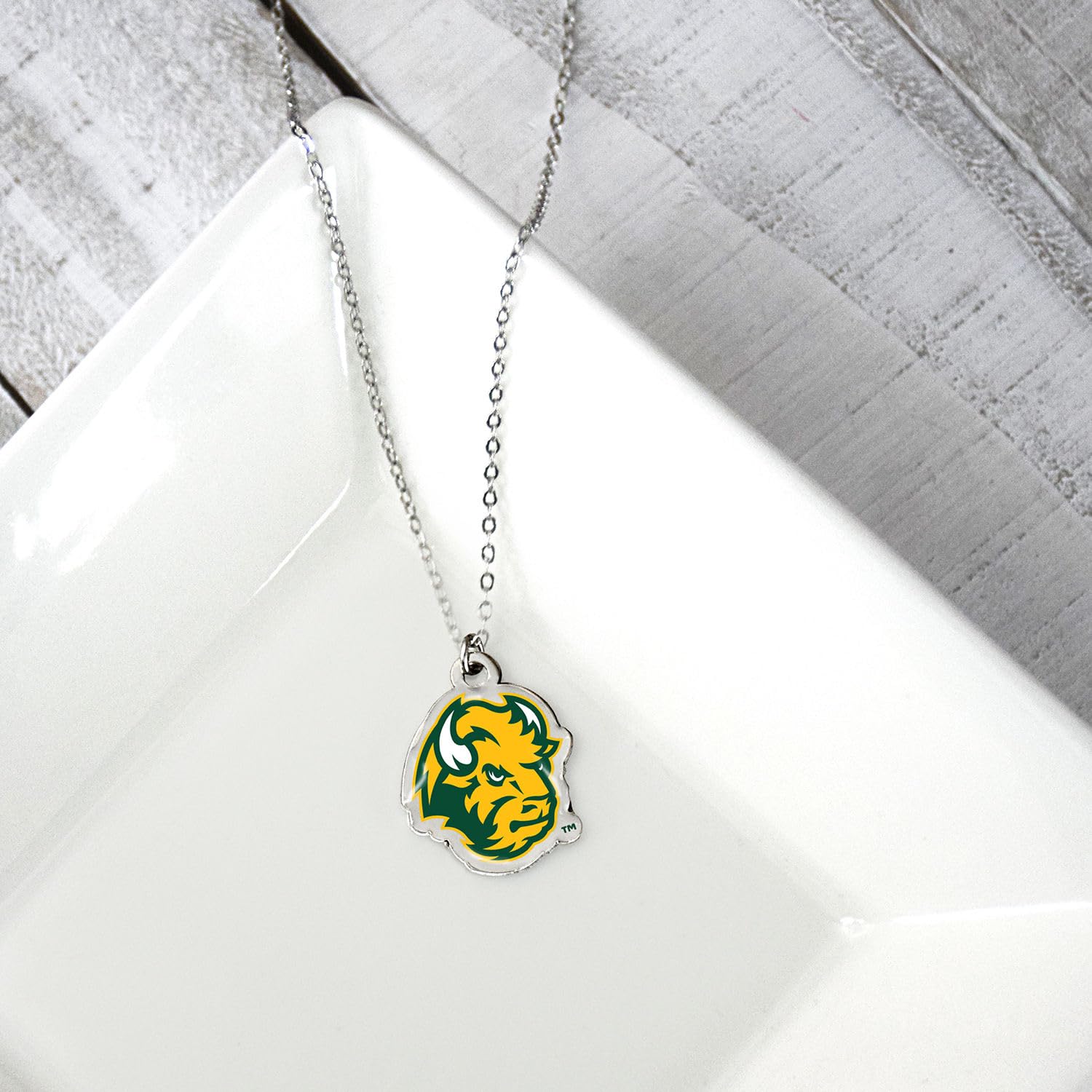 NCAA North Dakota State University Fan Necklace - Bison Pride Jewelry for Women & Men - Perfect for Game Day, Graduation & School Spirit Gifts
