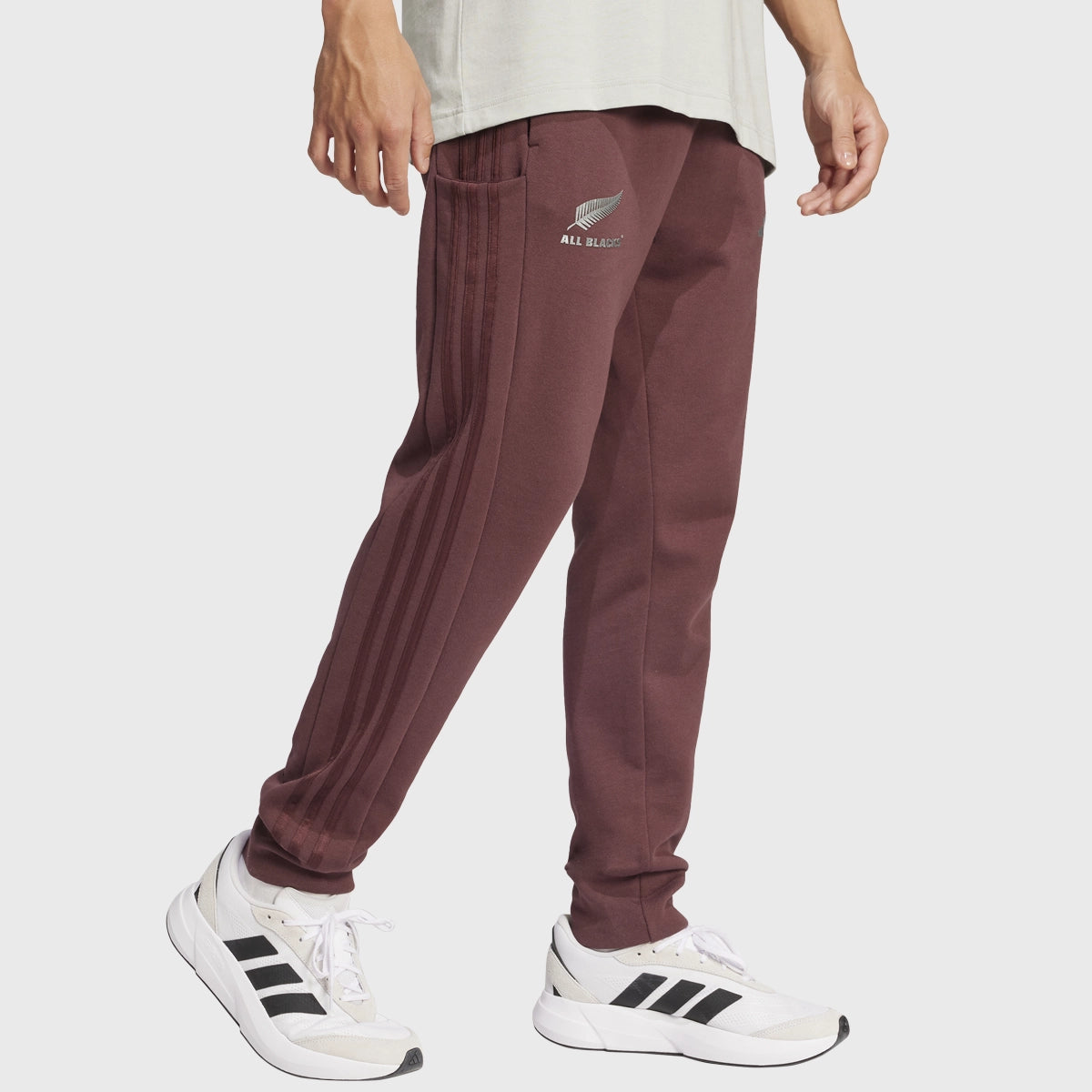 Adidas All Blacks Sweatpants for Men - Aurora Ruby Red Joggers with Pockets | Comfortable Athletic Pants for Running, Gym & Lounge Wear