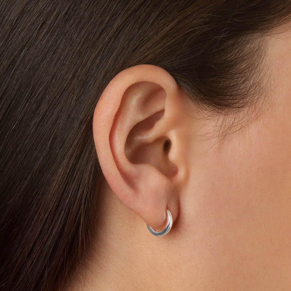 Mini Huggie Hoop Earrings in Sterling Silver - Perfect for Everyday Wear & Gifts