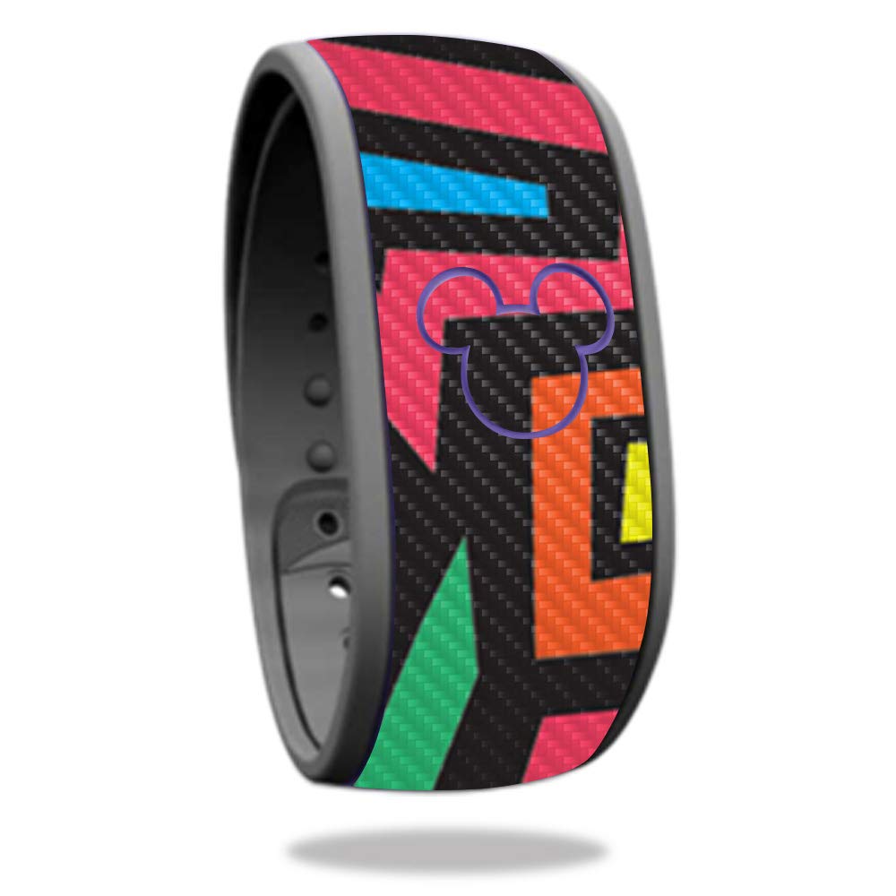 MightySkins Carbon Fiber Skin for Disney MagicBand - Durable & Easy to Apply | for Theme Park Protection