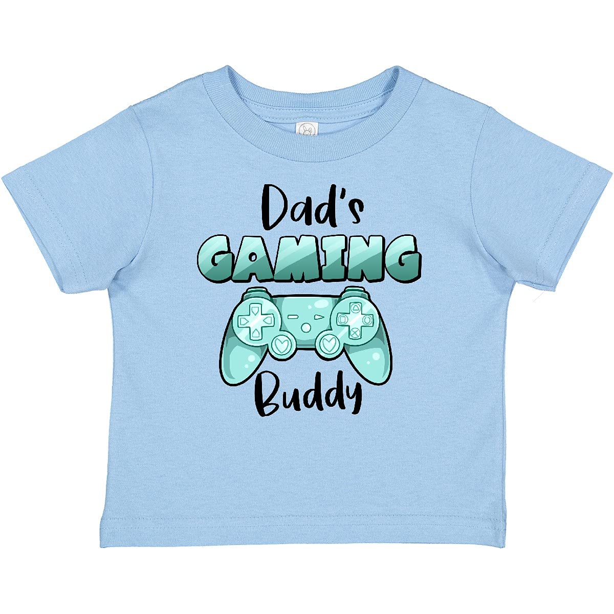 Inktastic Dad's Gaming Buddy - Aqua Controller Baby T-Shirt | Cute Gamer Dad & Baby Matching Outfit | Perfect for Father's Day, Gaming Events & Family Photos