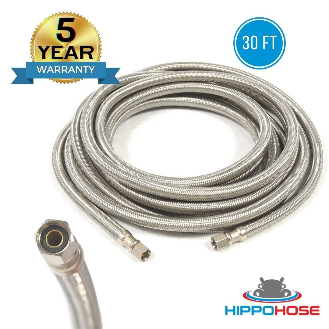 30 FT Universal Refrigerator Water Supply Hose - 1/4