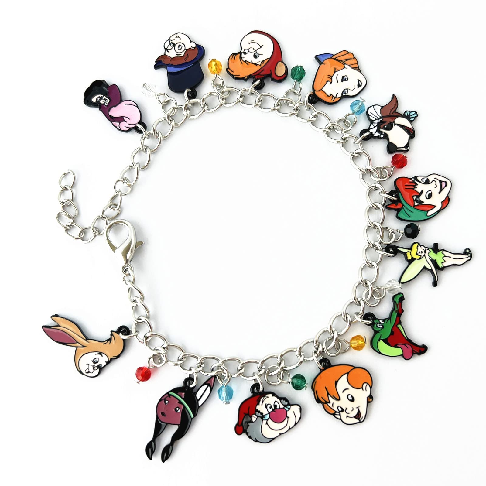 Anime Charm Bracelet for Women - Cute Cartoon Character Jewelry - Perfect for Cosplay, Gifts & Everyday Wear