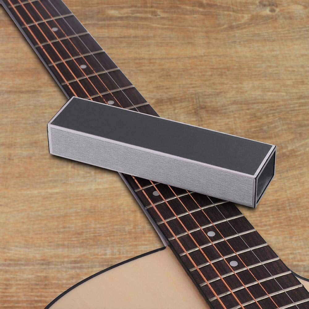 Professional Guitar Neck Sanding Tool - Metal Fret Leveling Beam with Sandpaper for Guitar Fret, Saddle & Nut Polishing - Perfect for Luthiers & DIY Guitar Repair - Ideal for Home Studios & Music Workshops