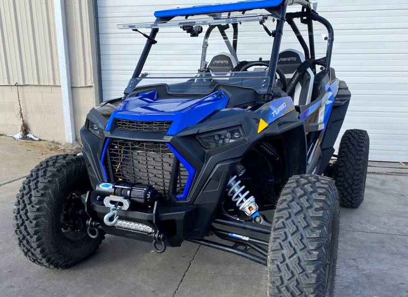 14204 EMP Polaris RZR Stubby Front Winch Bumper - Heavy Duty Off-Road Protection for UTV/ATV - Perfect for Trail Riding, Rock Crawling & Mud Adventures