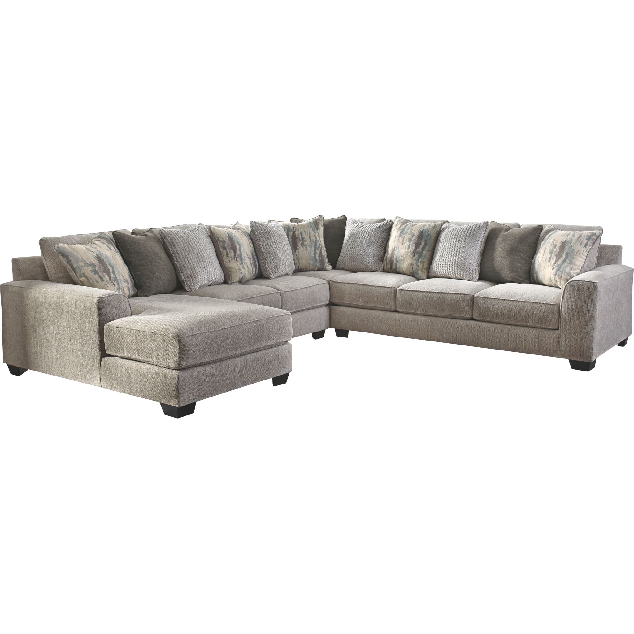 Ardsley 4-Piece Sectional Sofa with Chaise Lounge - Modern L-Shaped Living Room Couch for Small Spaces, Apartment & Family Gatherings