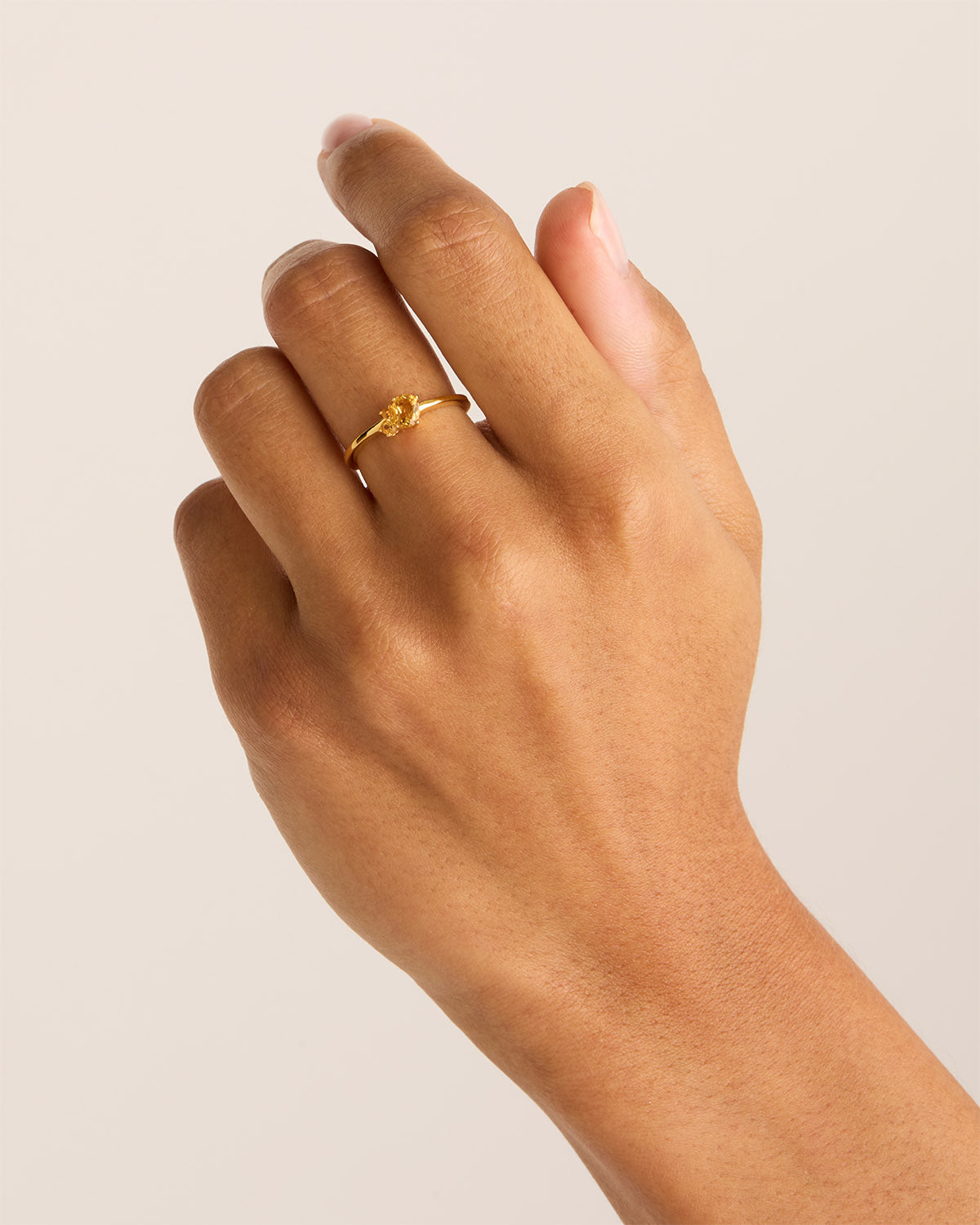 18k Gold Vermeil Kindred Birthstone Ring - November Birthstone Jewelry for Women | Perfect Gift for Birthdays, Anniversaries & Special Occasions