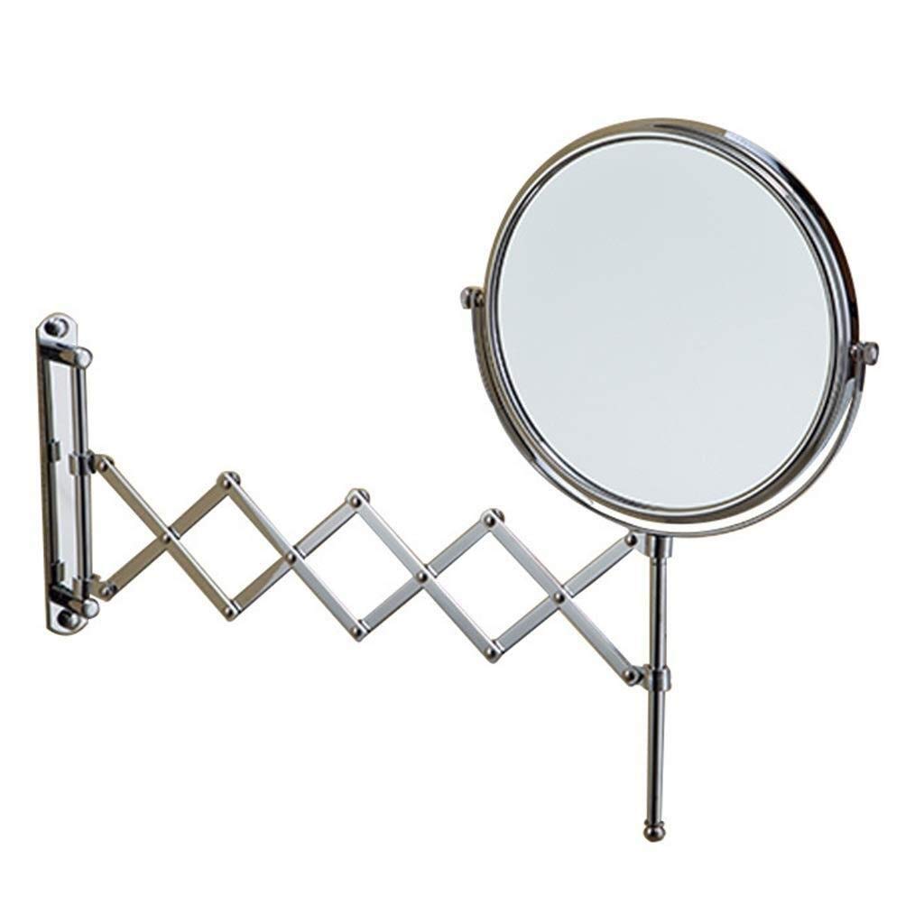 SGSG 8-Inch Wall Mounted Makeup Mirror - Double-Sided Folding Vanity Mirror with Retractable Design for Bathroom & Bedroom Decor | Perfect for Makeup Application, Skincare Routine and Hair Styling