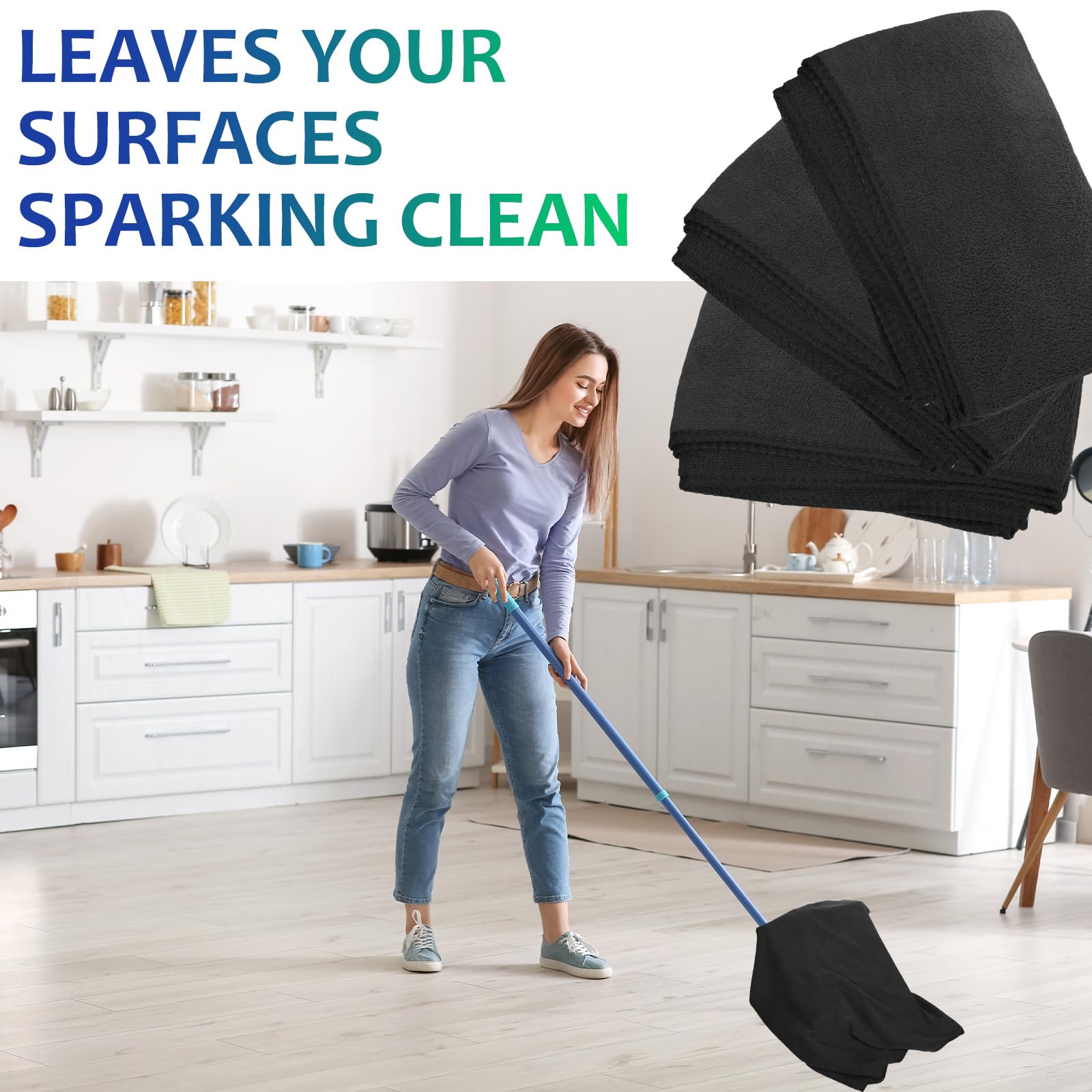 Newwiee 3-Pack Extra Large Microfiber Cleaning Cloths - 30