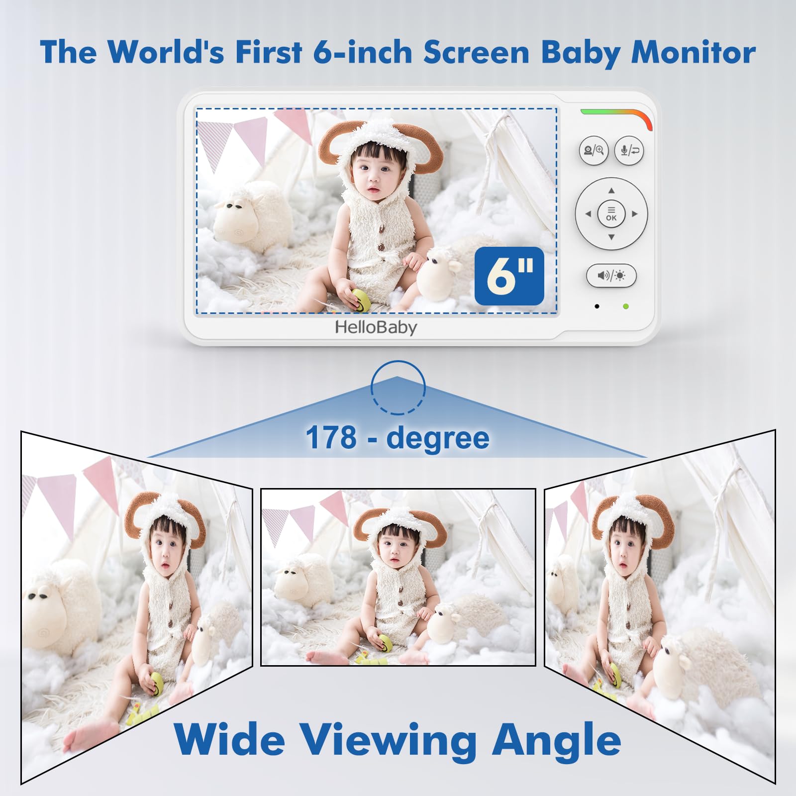 HelloBaby Baby Monitor with 2 Cameras - 6