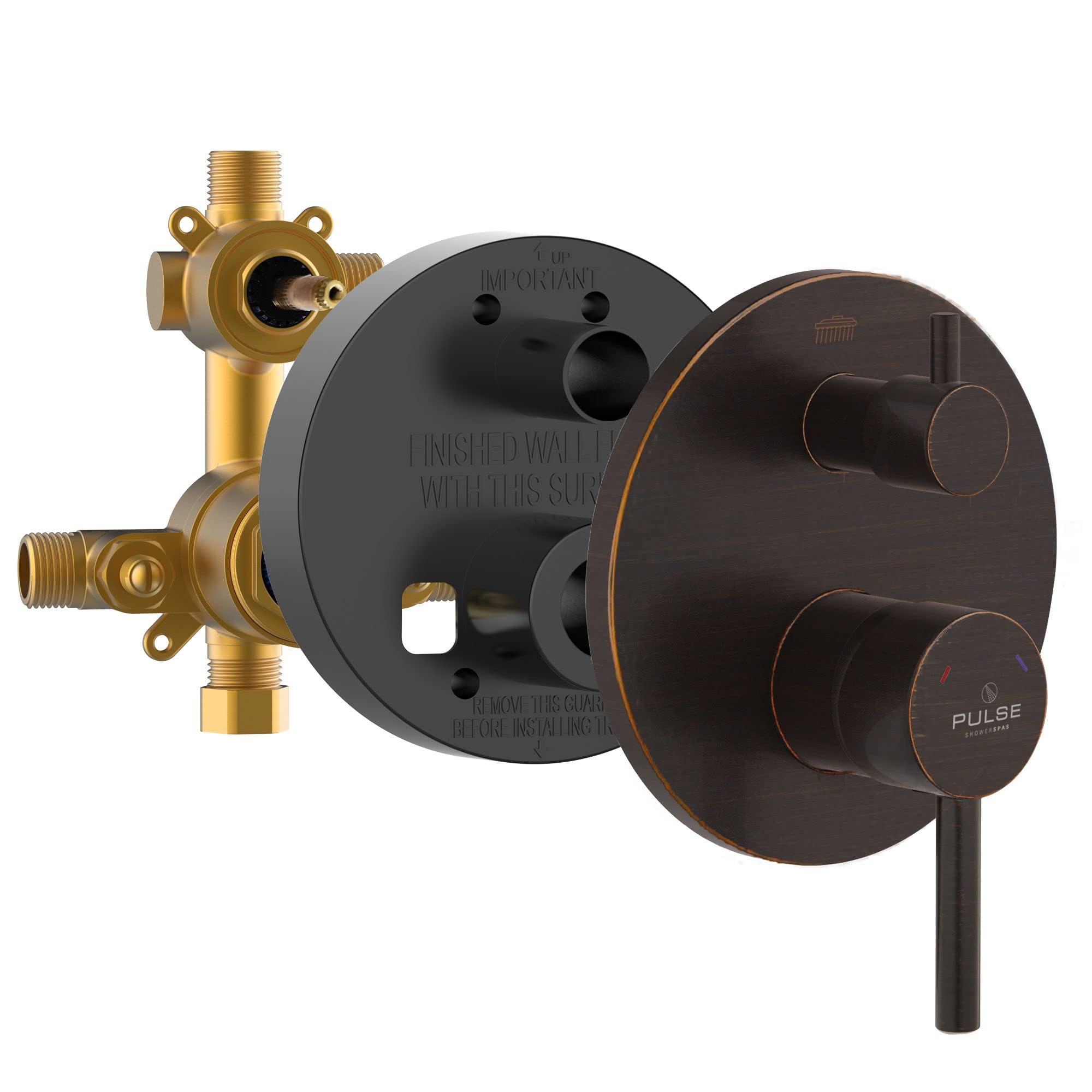 PULSE ShowerSpas 3005-RIVD-ORB 2-Way Tru-Temp Pressure Balance Shower Valve 1/2