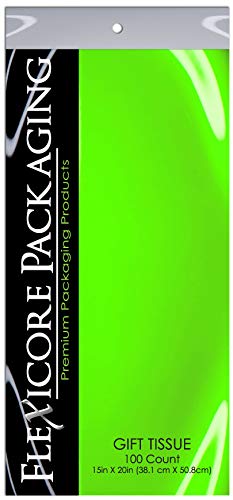 Premium Black Kraft Paper Gift Bags with Lime Green Tissue Wrap - 8