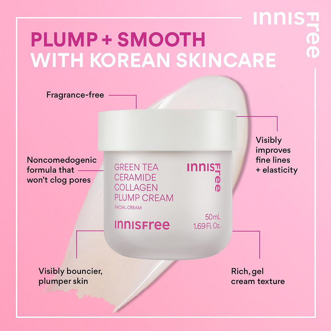 Green Tea Plump + Depuff Duo Set - Anti-Aging & Puffiness Reduction Skincare Combo for Glowing Skin | Perfect for Morning Routine & Travel Skincare