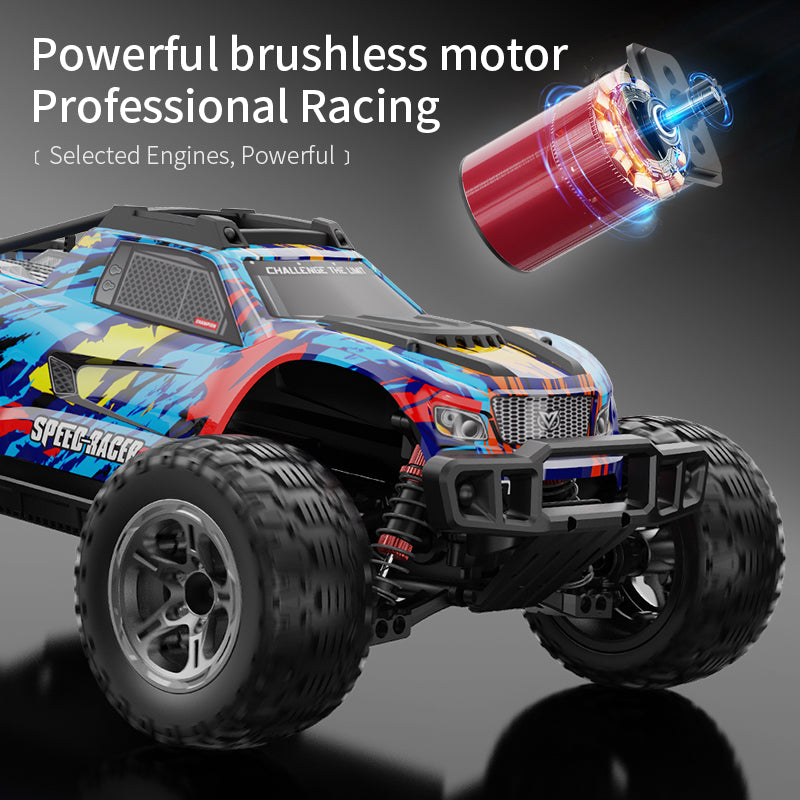 KFPLAN KF10 1/10 Scale Brushless RC Car - 4WD High Speed Remote Control Racing Car 50km/h - Perfect for Off-Road Racing, Backyard Driving & RC Hobby Enthusiasts