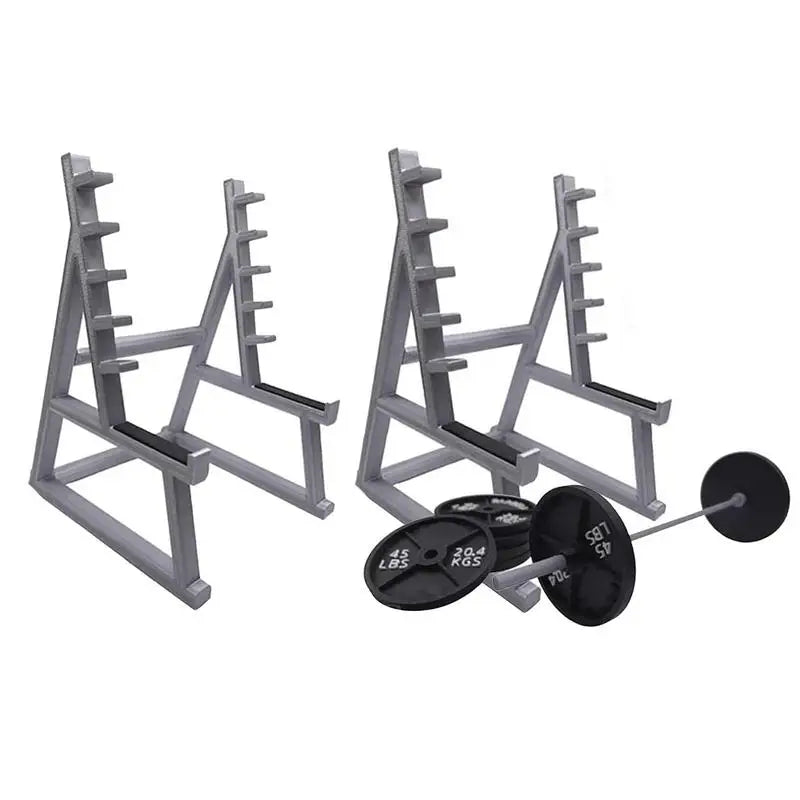 Mini Squat Rack Pencil Holder - Creative Barbell Design Pen Display Stand for Office Desk, Gym Themed Stationery Organizer | Perfect for Workout Enthusiasts & Fitness Themed Workspaces
