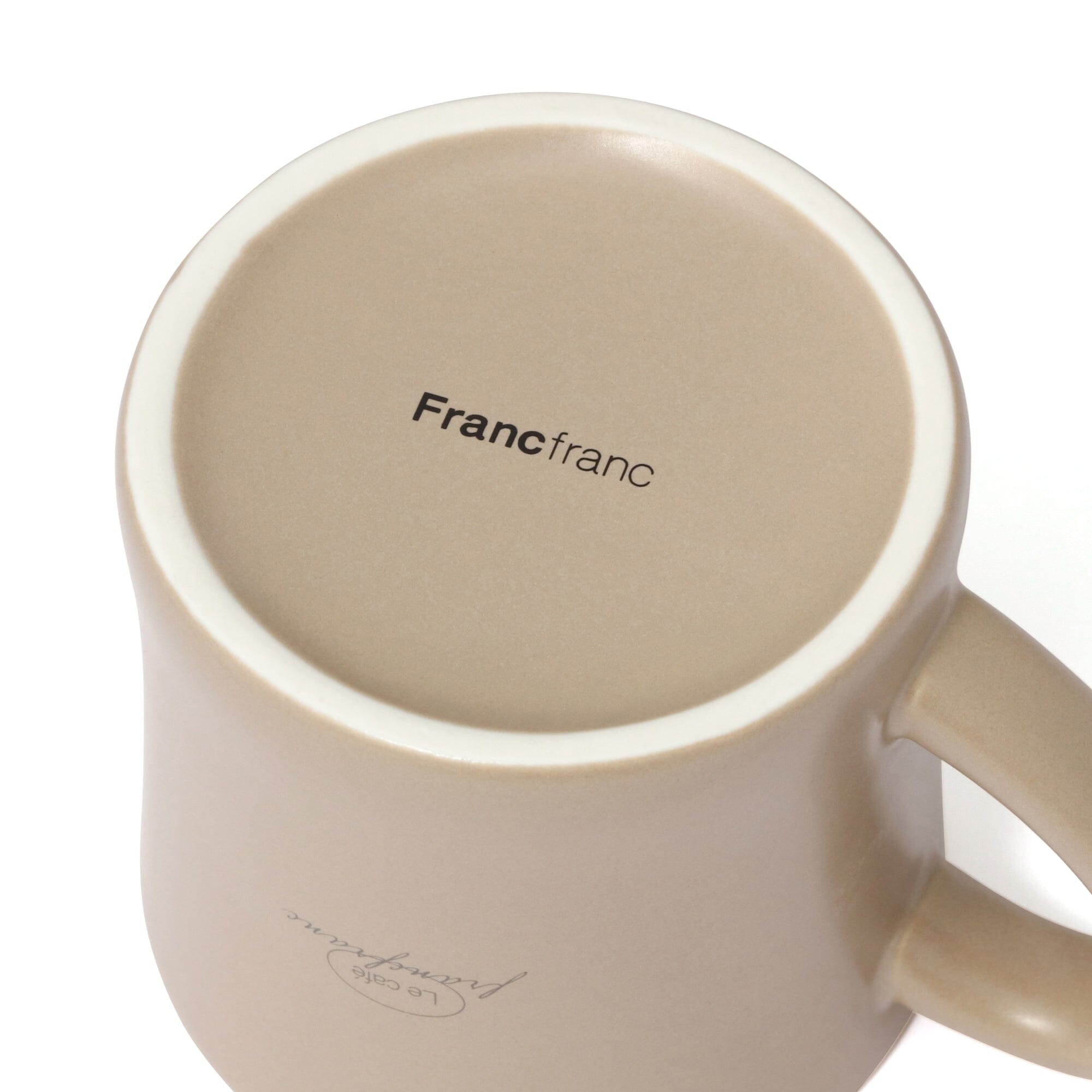 Premium Le Cafe Coffee Set - Brown Ceramic Mug & Saucer for Home, Office, or Gift - Perfect for Espresso, Latte & Tea Lovers