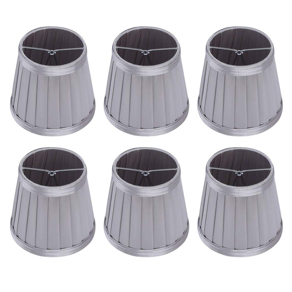 6-Piece Fabric Lampshade Set - Soft Lighting for Bedrooms, Hotels, Study Rooms & Halls | Decorative Lamp Cover for Cozy Ambiance & Elegant Interior Design