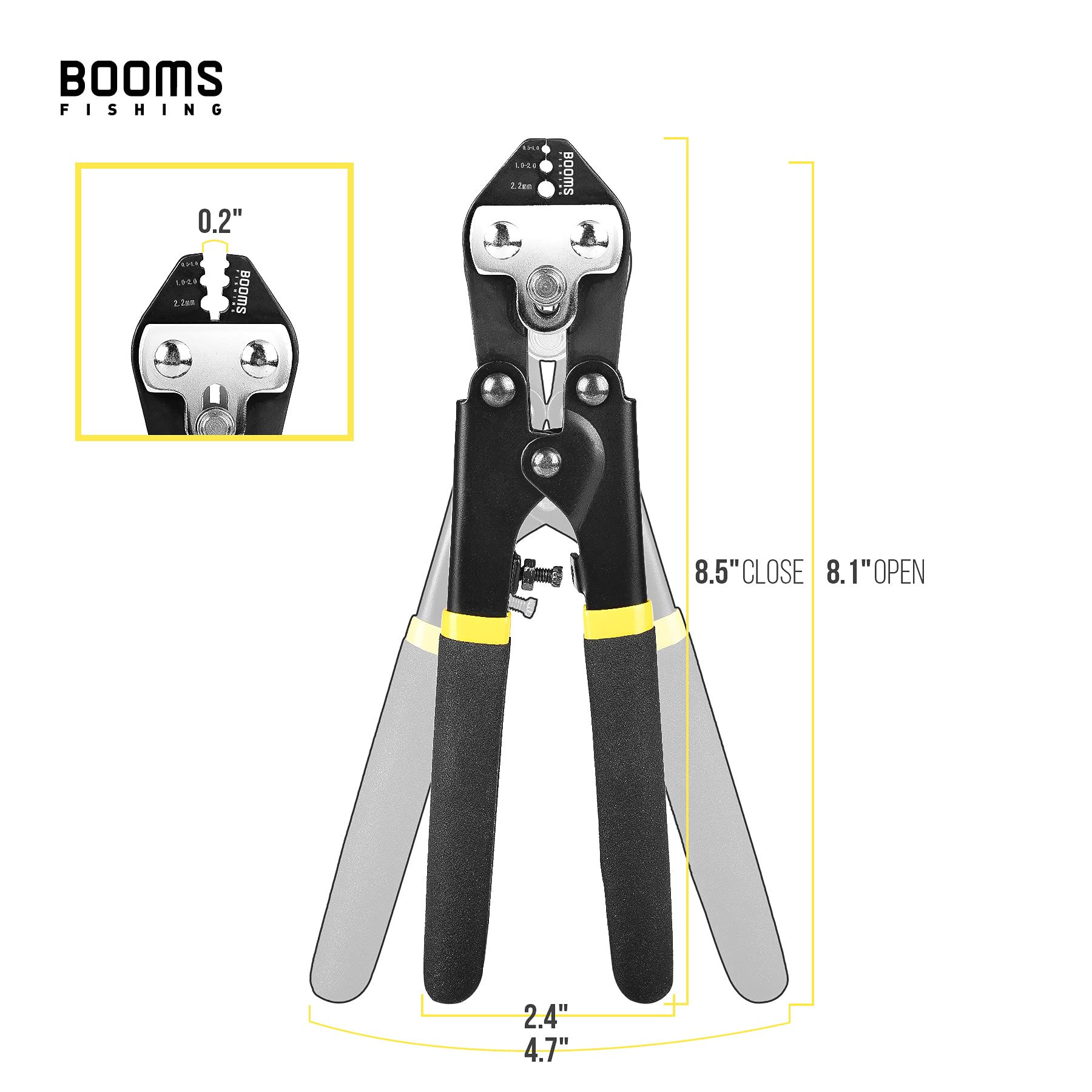 Booms CP3 Fishing Crimping Pliers - 8.5