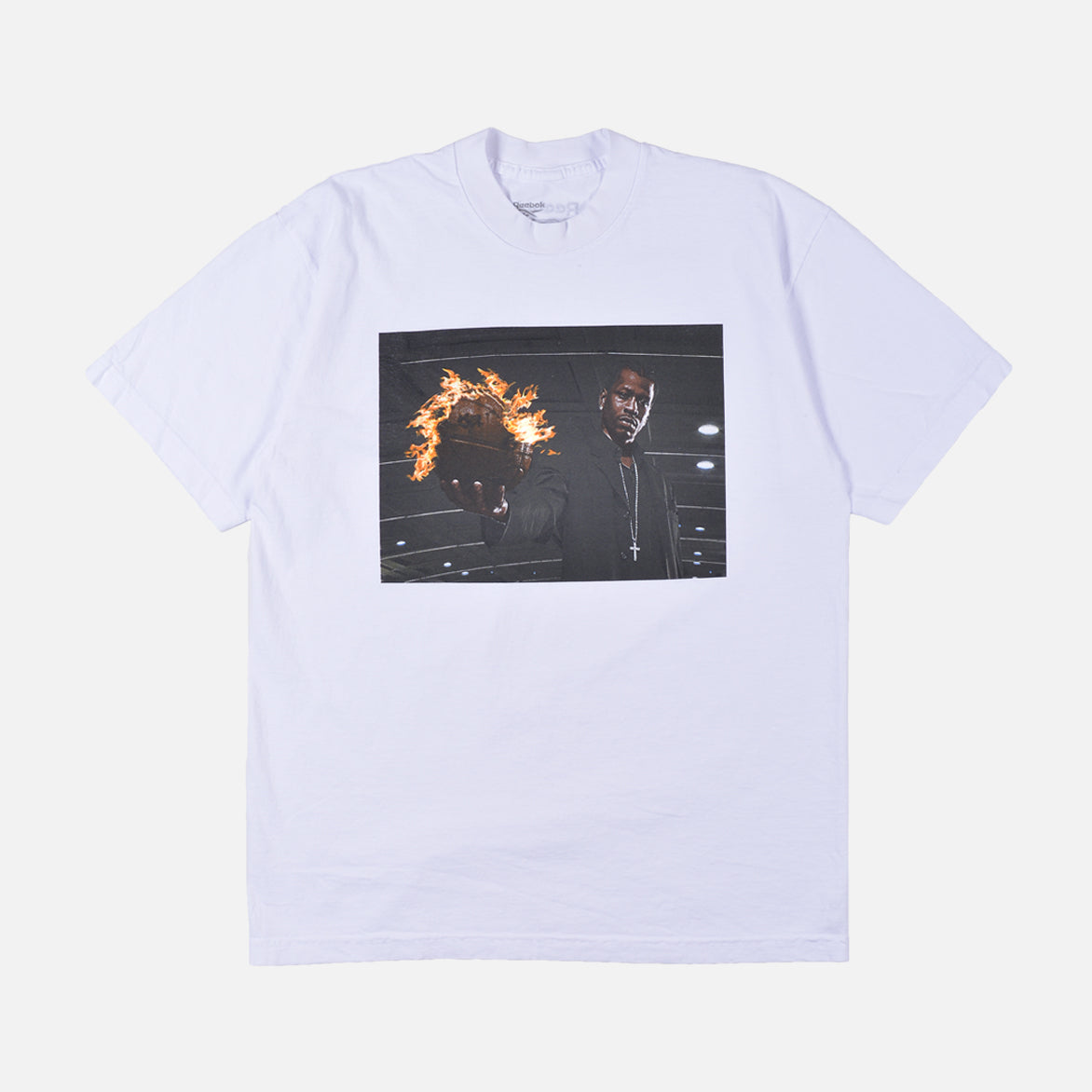 Allen Iverson Fireball T-Shirt - White | Vintage NBA Basketball Jersey Tee for Men - Perfect for Casual Wear, Sports Events & Fan Collections