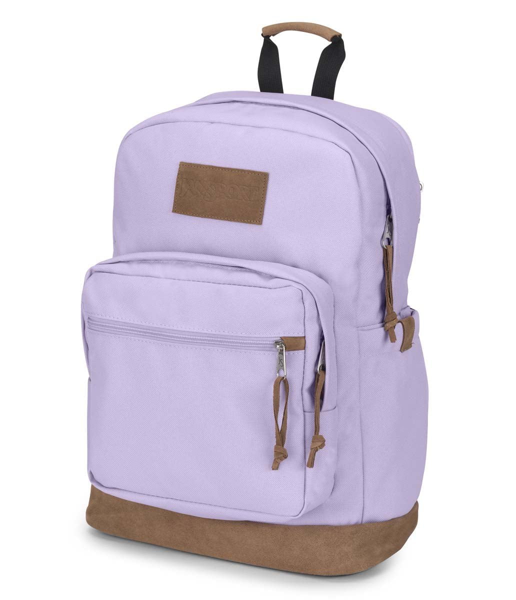 JanSport Right Pack Backpack Premium - Lightweight Laptop Backpack for School & Travel, Pastel Lilac - Perfect for Students, Commuters & Outdoor Adventures