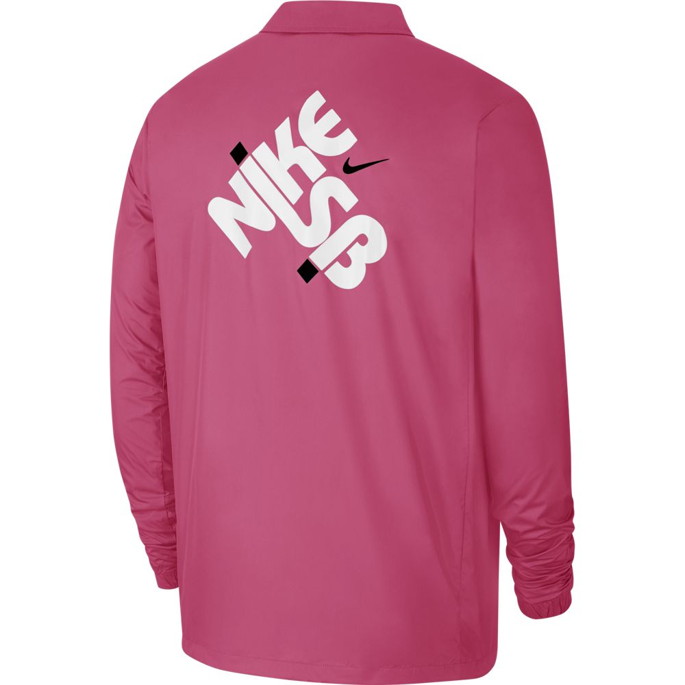 Nike SB Men's Skateboarding Jacket - Watermelon/White - Lightweight & Durable for Skateboarding, Streetwear & Outdoor Activities