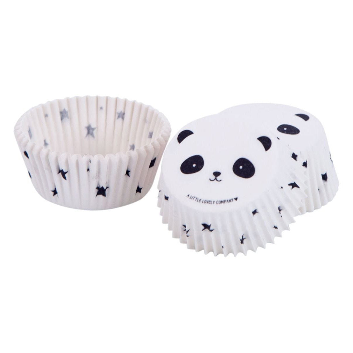 A Little Lovely Company Panda Cupcake Cases - 50 Count Baking Liners for Muffins, Cupcakes and Party Treats - Perfect for Birthday Parties, Baby Showers and Holiday Baking