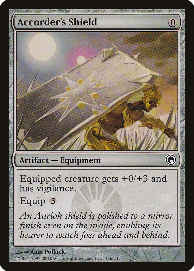 Accorder's Shield - Magic: The Gathering Scars of Mirrodin Card | MTG Equipment for White Decks & Commander Format