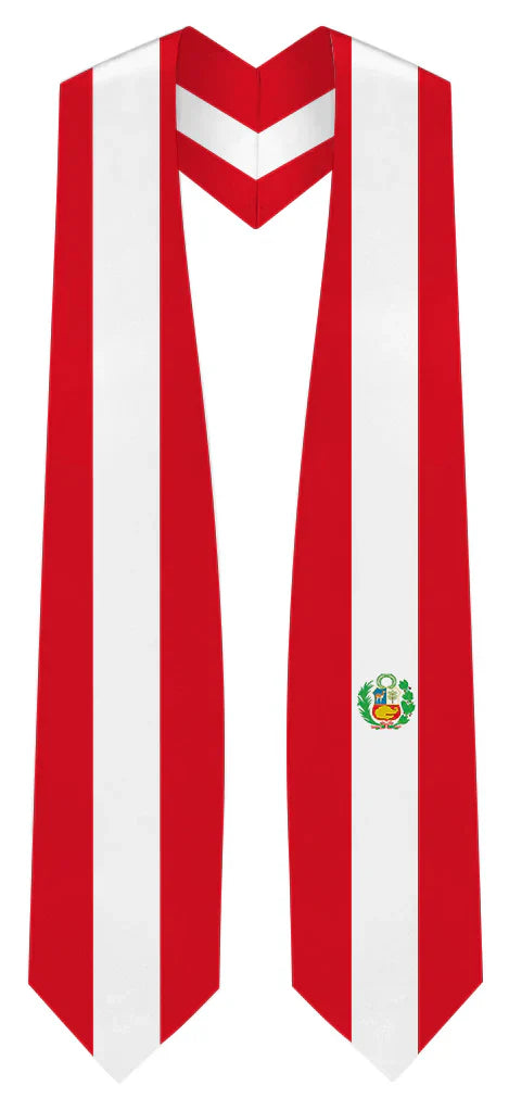 International Flag Graduation Stole - Multicolor Sash for Graduation Ceremony - Perfect for High School & College Commencement