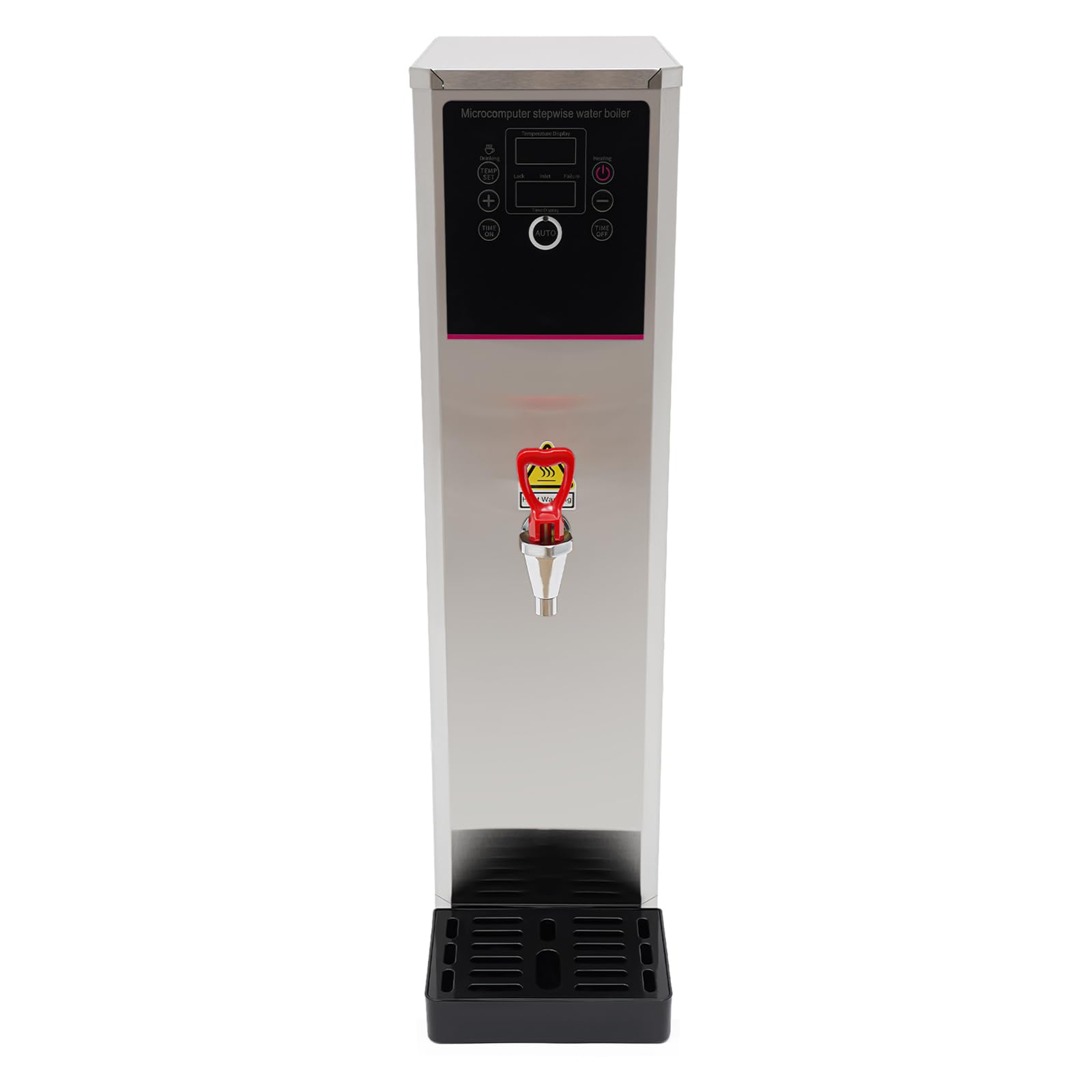 Commercial Hot Water Dispenser 3000W Fast Heating - 45L/H Stainless Steel Electric Water Boiler for Tea, Milk, Coffee - Perfect for Restaurants, Hotels, and Office Use - 12-18 Minute Boil Time, Silver Finish