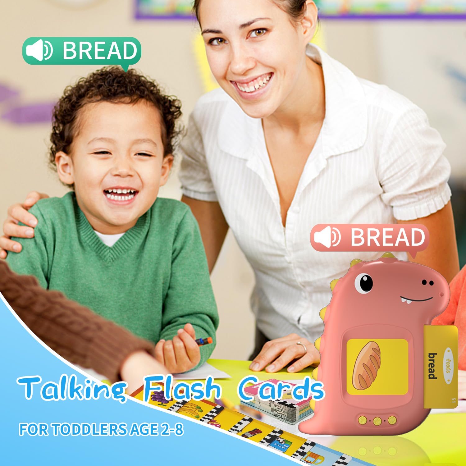 224 Sight Words Talking Flash Cards - English Learning Educational Toys for Toddlers Age 1-6 | Interactive Speech Therapy & Preschool Learning Games for Boys & Girls (Pink) | Perfect for Homeschooling, Classroom & Early Childhood Development