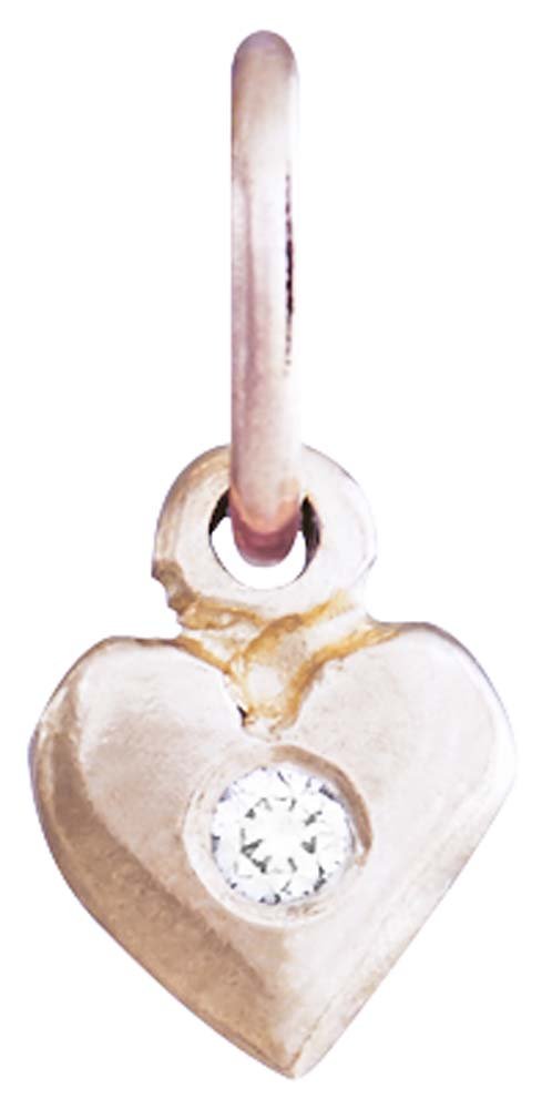 Helen Ficalora Sterling Silver Baby Puffy Heart Charm Necklace - Dainty Heart Pendant for Women & Girls | Perfect for Birthdays, Valentine's Day & Everyday Wear