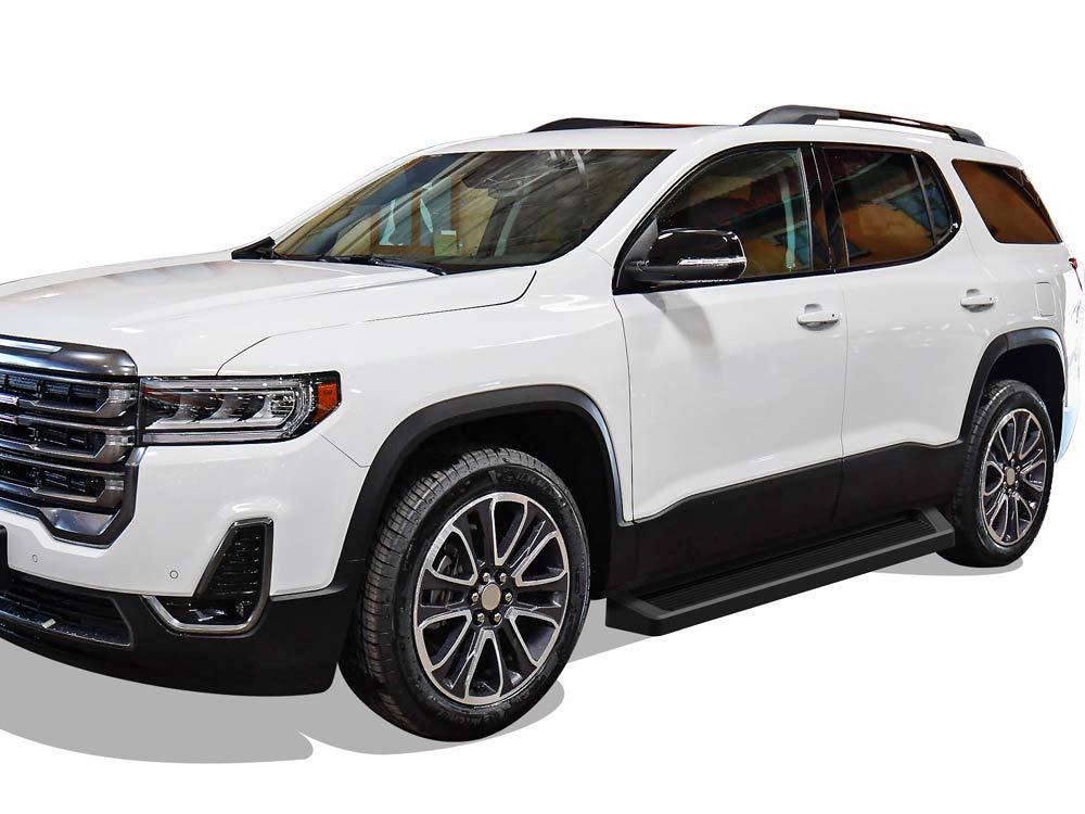 Black Powder Coated Running Boards Nerf Bars Side Steps for Chevy Traverse 2018-2023 - Durable Off-Road Protection & Easy Step Access for Trucks & SUVs