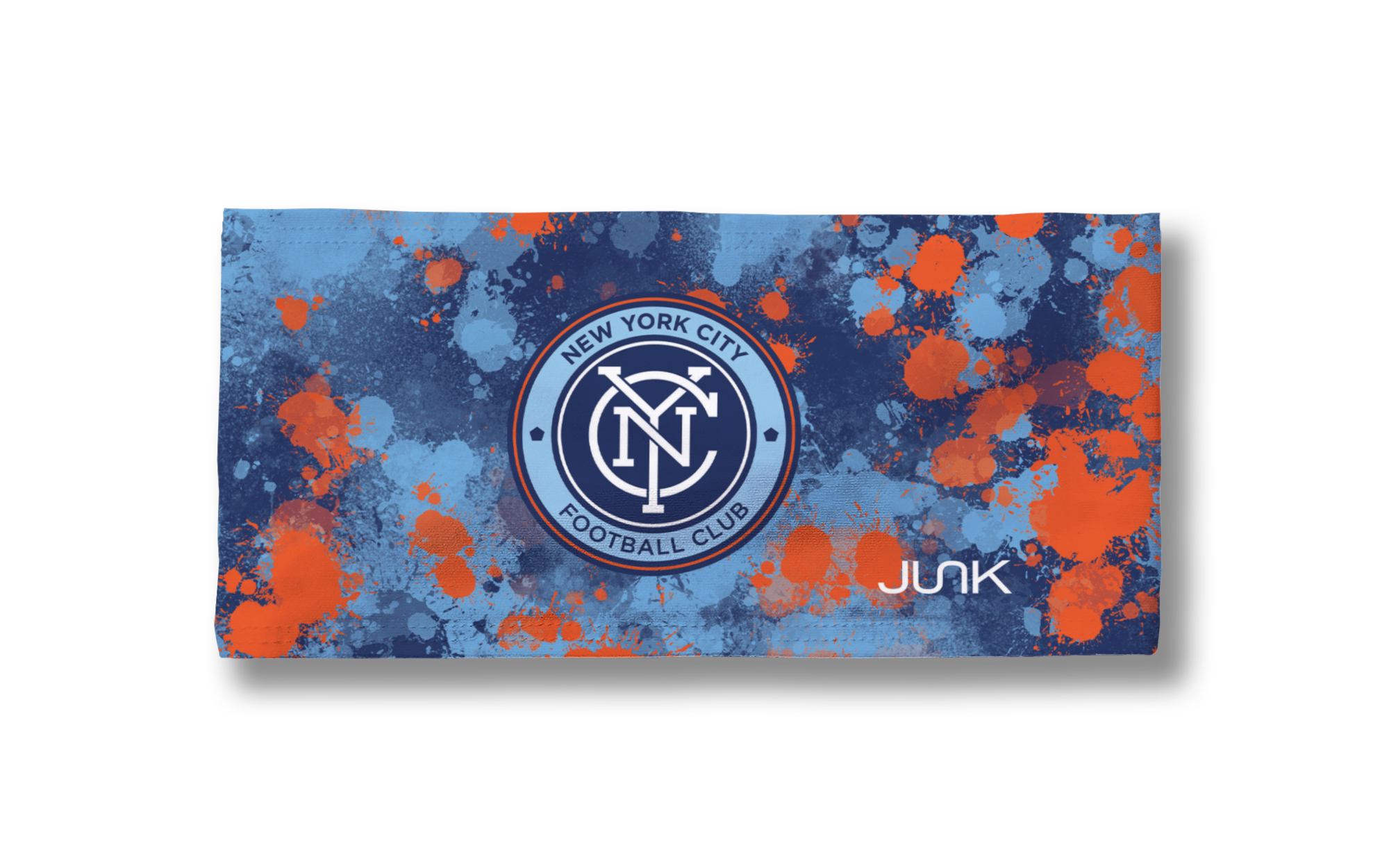 New York City FC Splatter Big Bang Lite Headband - Comfortable & Breathable Soccer Headband for Men & Women - Perfect for Running, Training & Sports Fans