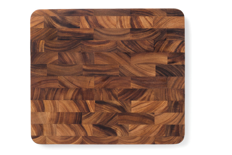 Premium Acacia Wood End Grain Cutting Board - 15.75