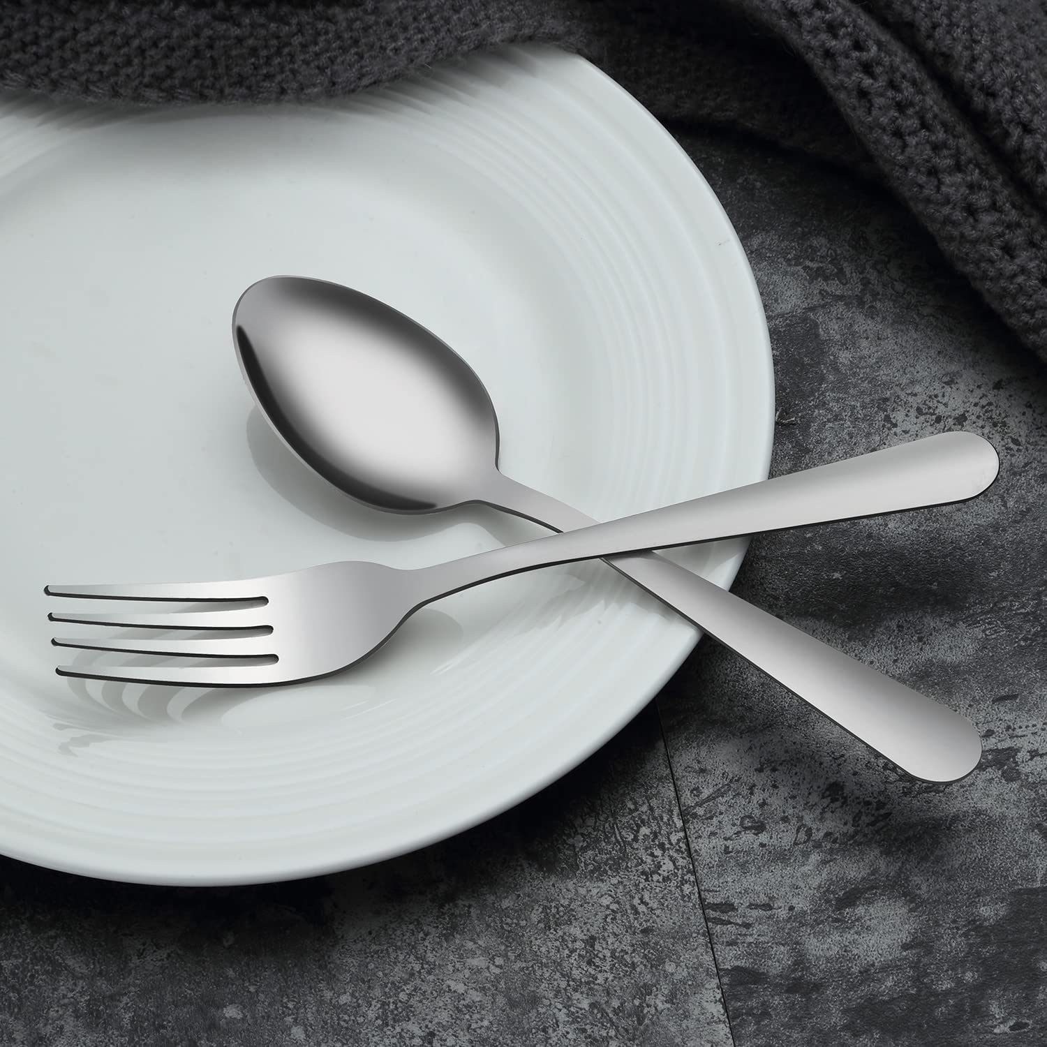 36-Piece 6-Inch Stainless Steel Teaspoon Set - Food Grade Silverware for Tea, Coffee & Desserts - Perfect for Home, Kitchen, Restaurant & Catering - Dishwasher Safe & Durable Cutlery