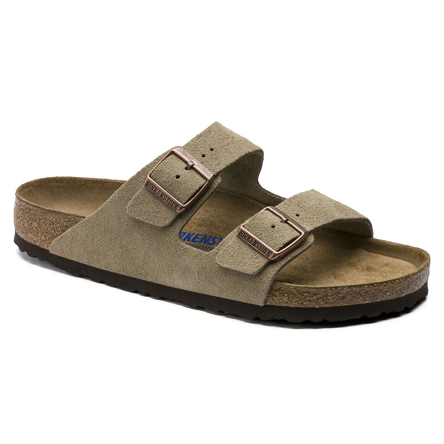 Birkenstock Arizona Suede Leather Soft Footbed Sandals for Women & Men - Comfortable Taupe Casual Walking Shoes for Beach, Travel & Everyday Wear