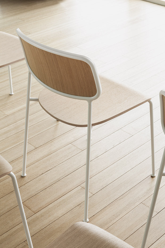 Lapalma Kisat S410 Modern Stackable Side Chair - Durable & Space-Saving Dining Chair for Home, Office, Restaurant & Cafe Use
