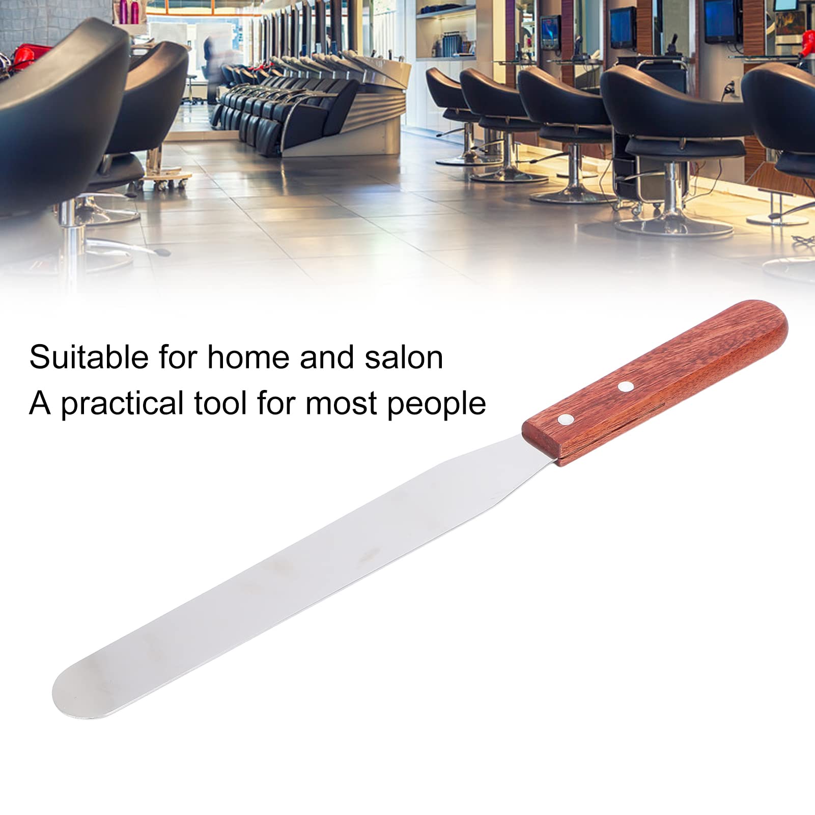 Stainless Steel Wax Spatula with Wooden Handle - Professional Eyebrow & Body Waxing Tool for Hair Removal - Perfect for Salon, Spa & Home Use